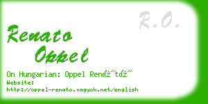 renato oppel business card